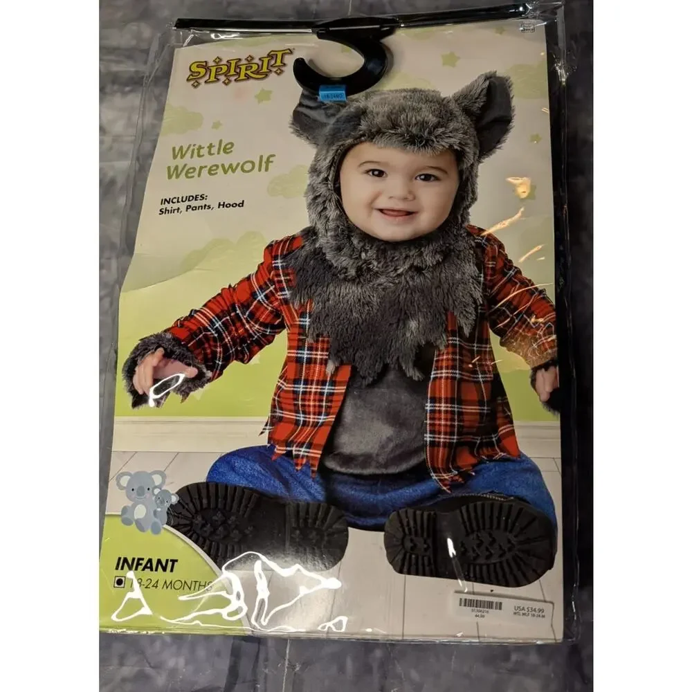 Wittle Werewolf Baby Infant Baby Spirit Halloween Costume 18-24 Month